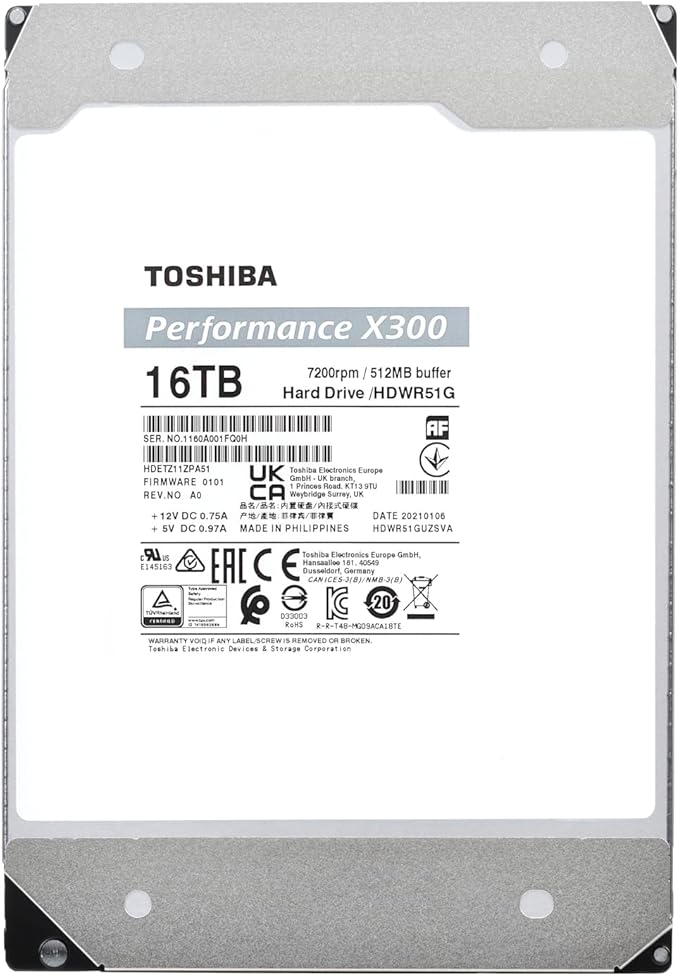 Toshiba X300 16TB Performance & Gaming 3.5-Inch Internal Hard Drive – CMR SATA - Image 5