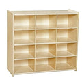 Contender 12 Cubbies 100% Birch Plywood Storage Cabinet, Office and Homeschool by Contender
