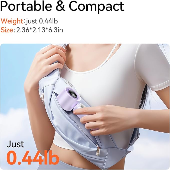 3-in-1 Portable Handheld Turbo Fan-100 Speeds, 11000 RPM, 10Hrs Cooling - Image 7