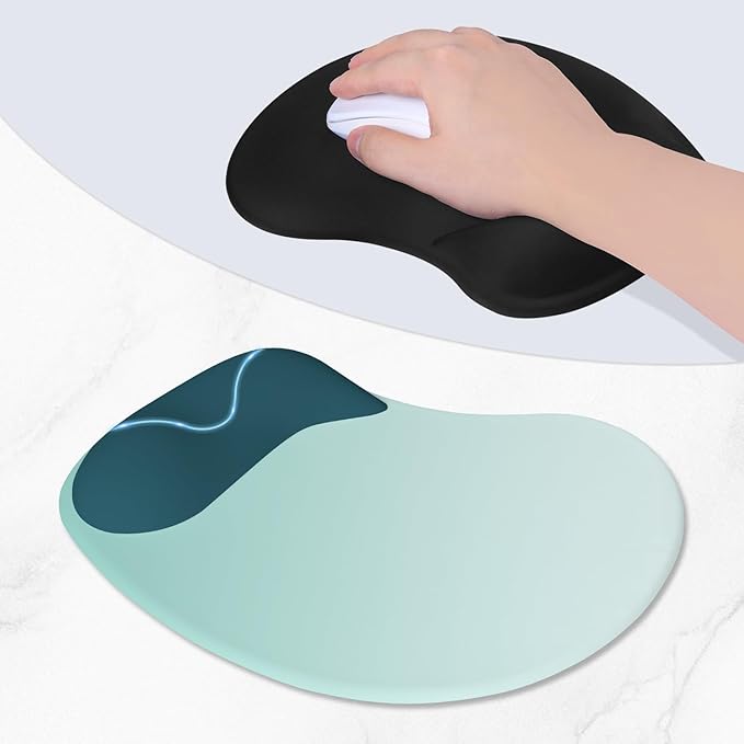 ITNRSIIET Ergonomic Mouse Pad, Cushioned Gel Wrist Rest, Non-Slip Base - Image 3