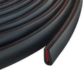 Edge Trim, 1/16" Rubber Edge Trim, Flexible Self Adhesive U Channel Edge by Protalwell