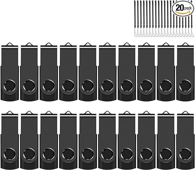 EASTBULL 8GB USB Flash Drive Bulk Thumb Drives 20 Pack by EASTBULL