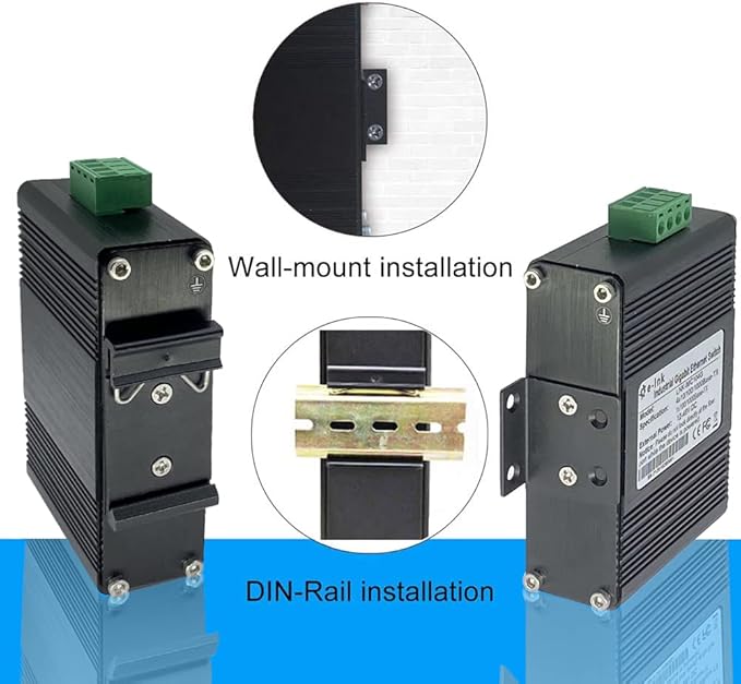 Mini Industrial 4 Port 10/100/1000Mbps Gigabit Ethernet Switch - Image 6