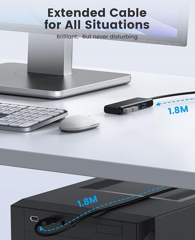 ORICO USB 3.0 Hub, 4-Port USB Hub - Image 9