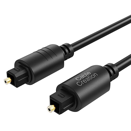 CableCreation 12FT Digital Optical Audio Cable 2-Pack, Toslink Male to Male by CableCreation
