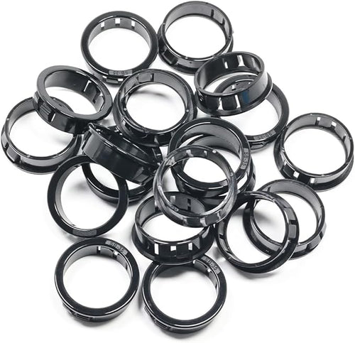 1-3/8" Black Snap-in Knockout Insulating Bushing Grommets, Plastic Cable Hole by EASYEAH