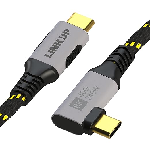 LINKUP USB 4.0 USB C to USB C Cable | Thunderbolt 4/3 Compatible | Type C by LINKUPTechnologies