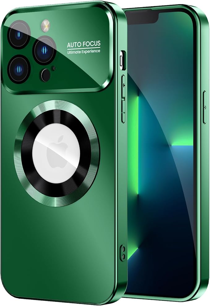 Magnetic for iPhone 13 Pro Case, Built-in Camera Lens Protector, Compatible by MAKAVO