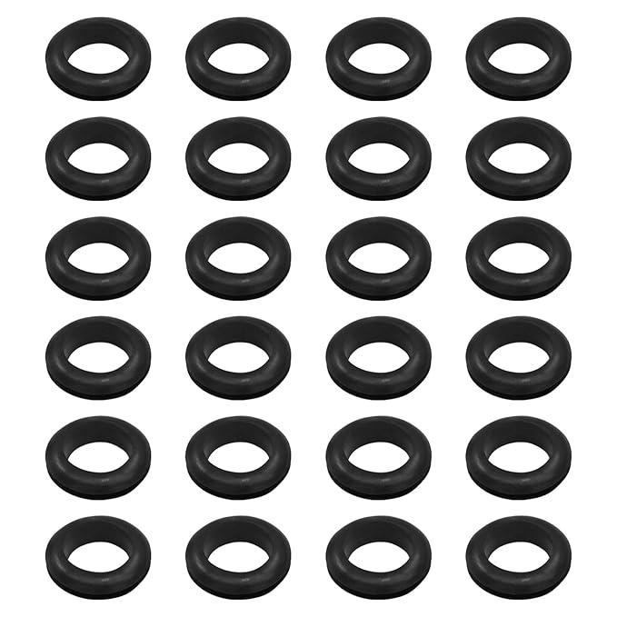 24 Pcs Rubber Grommets, 5/8" Inside Diameter 3/4" Drill Hole Rubber Wire by Kyuionty