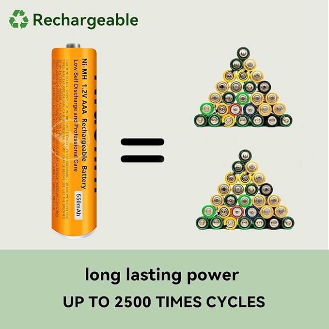 4 Pack NI-MH AAA Rechargeable Battery - Image 3