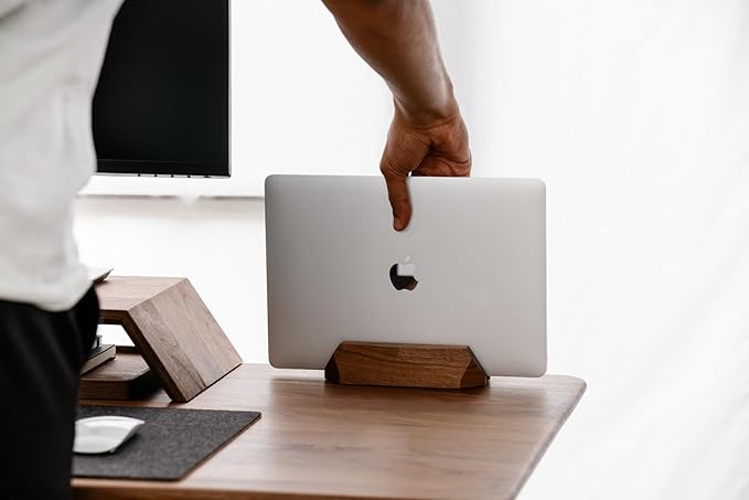 Oakywood Vertical Laptop Stand Wood - Image 7