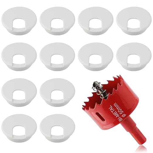 2 Inch Desk Grommet, 13 Pieces Wire Grommet, Desk Hole Cover by KITANIS