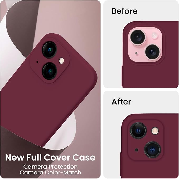 FireNova Designed for iPhone 15 Plus Case, Silicone Case with, Soft - Image 3