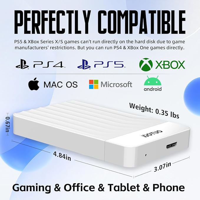 Portable External Hard Drive Storage Expansion Mobile HDD USB 3.0 - Image 3