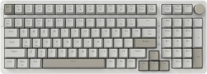 FIRSTBLOOD ONLY GAME. AK992 Retro Wired Mechanical Keyboard, 98 Keys Full Layout by FIRSTBLOODONLYGAME