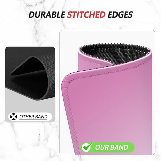 ITNRSIIET Mouse Pad Non-Slip Rubber Base Smooth Surface Stitched Edges - Image 5
