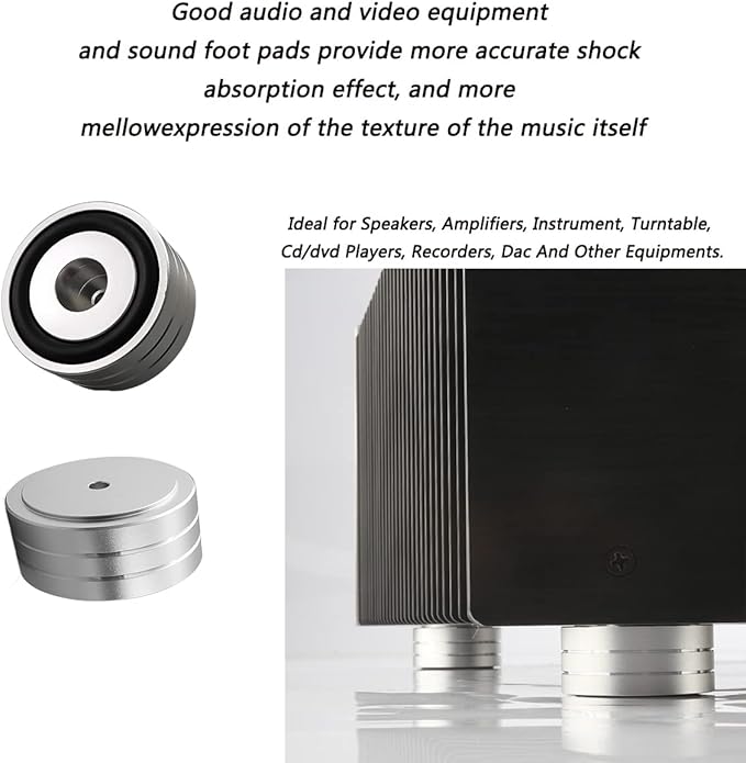 Tertullus 4 Sets High-End HiFi Aluminum Speaker Feet, Shock Base Pad Spikes - Image 6