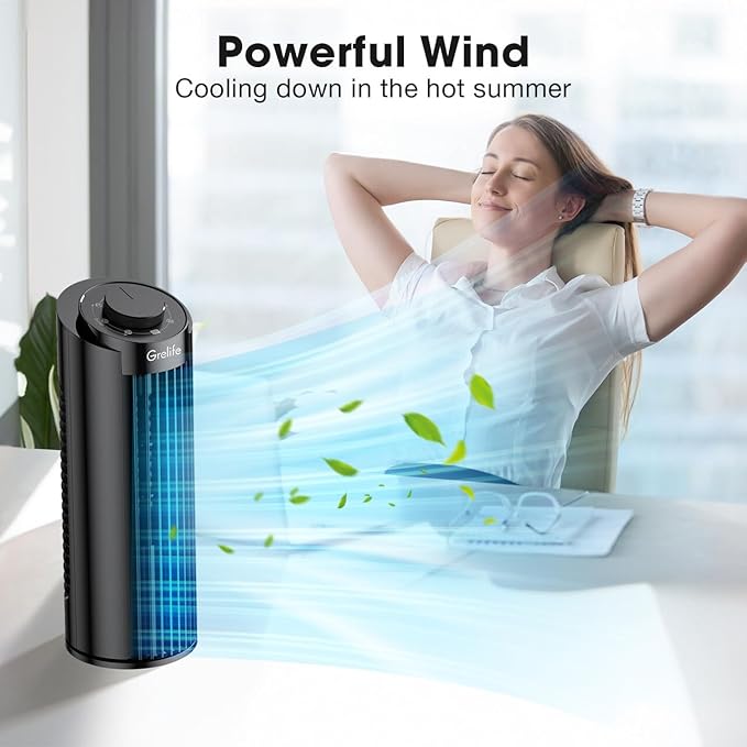Grelife 13" Electronic Tower Fan - Image 7