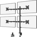 WALI Quad Monitor Desk Mount, 4 Monitor Stand Fits Heavy Duty Computer Screen by WALI