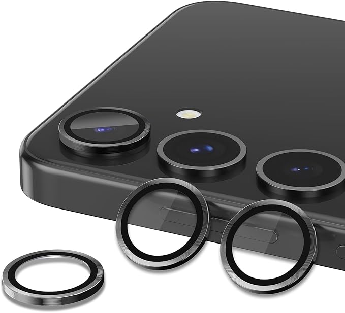 for Samsung Galaxy S25 Camera Lens Protector, Individual Metal Ring Tempered - Image 2