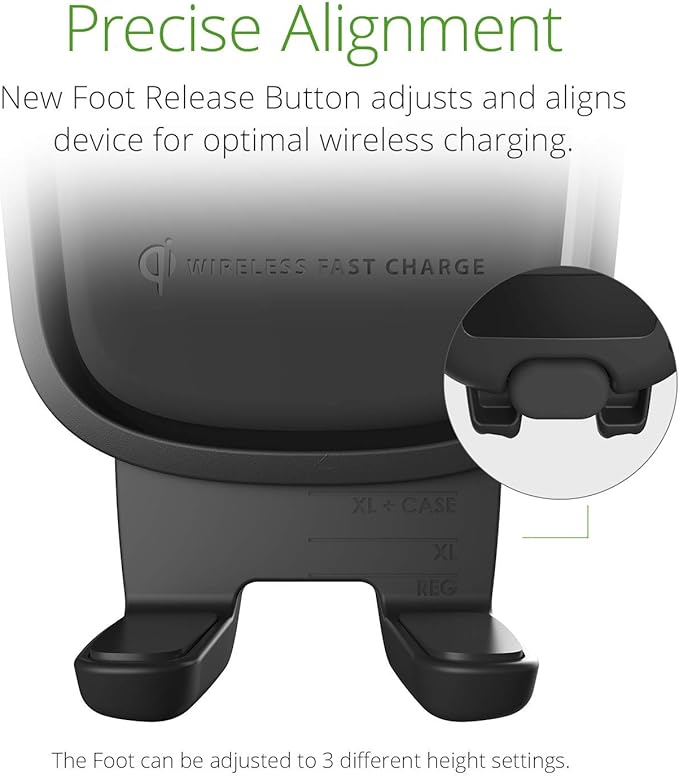 iOttie Car Charger Easy One Touch Wireless 2 Qi Charging CD Slot + Air Vent - Image 5