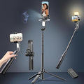 71" Tripod for iPhone with Light, Auto Face Tracking Selfie Stick Tripod by DMYWB