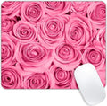Pink Rose Mouse pad Customized Mousepad Non-Slip Rubber Base Mouse Pads by Goodsprout