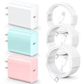 for iPhone 14 13 12 11 Fast Charger, 3 Pack 20W USB C Charger Block by happymovement