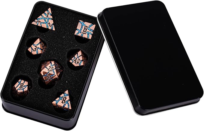 Dice Set D&D Dungeons and Dragons Dice D20 Metal DND Dice Set - Image 7