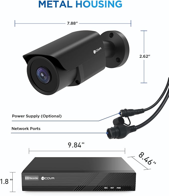 4COVR NVR Security Camera System, 8CH 4K H.265 NVR - Image 9