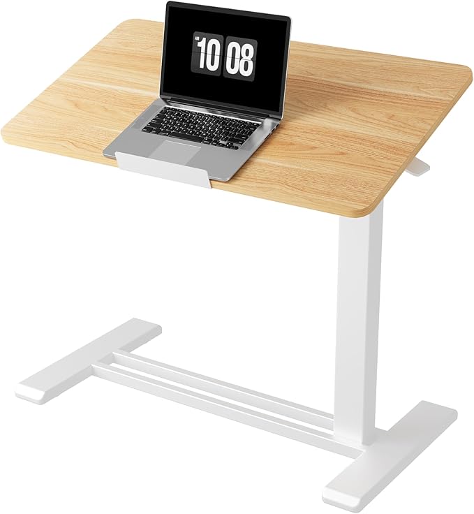 FLEXISPOT H7 PRO Mobile Standing Desk Adjustable Overbed Table Pneumatic by FlexiSpot