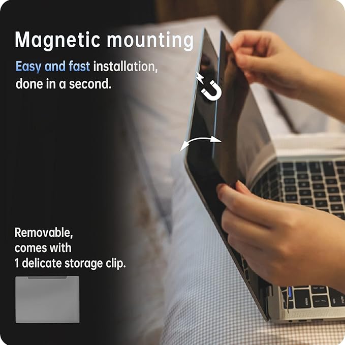 Magnetic Privacy Screen for Macbook Air 13 Inch / Macbook Pro 13 in, Removable - Image 2