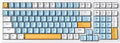 Wireless Mechanical Keyboard, Triple Mode 2.4G/USB-C/BT Gaming Keyboards 100 by Merdia