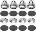 4 Sets Speaker Isolation Stand Feet, Stainless Steel Speaker Base Pads by Viborg