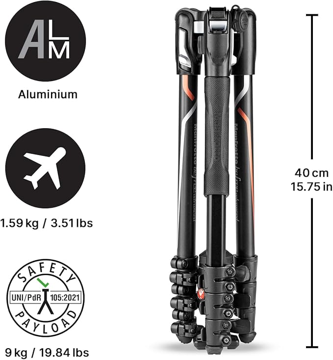 Manfrotto Befree Advanced Camera Tripod Kit Compatible - Image 3