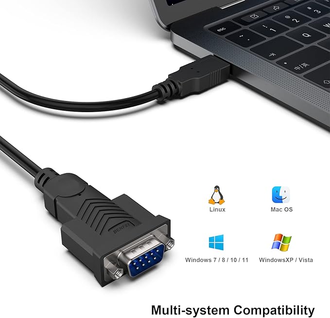 BENFEI USB to Serial Adapter, 6 Feet USB to RS-232 Male DB9 Serial Cable - Image 4