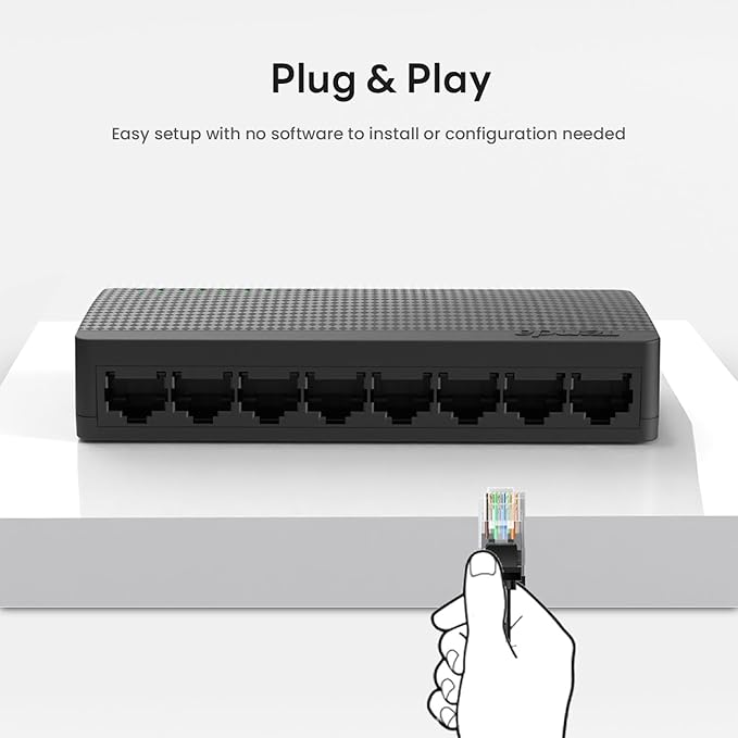 Tenda SG108, 8 Port Gigabit Switch, Unmanaged Home Ethernet Switch, Office - Image 5