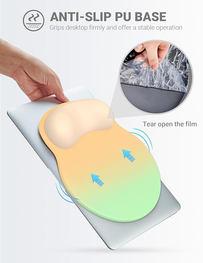 Ergonomic Mouse Pad Wrist Support, Comfortable Mouse Pad Wrist Rest, Relieve - Image 6