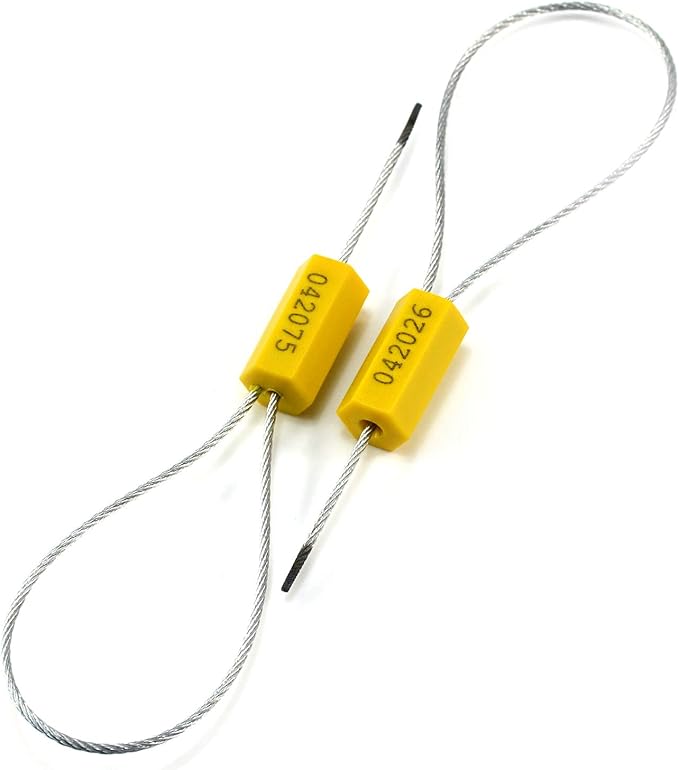 Leadseals 50 Security Cable Seals Numbered Security Tags Tamper Proof Tags Pull - Image 4