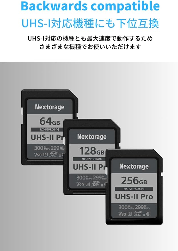 Nextorage 256GB SDXC UHS-II V90 SD Card Japanese Brand pSLC Max. Write Speed - Image 8