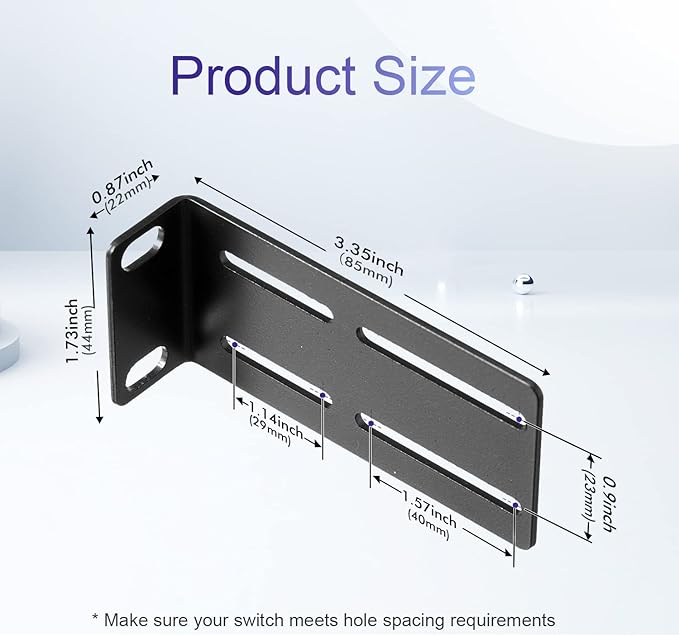 Rack Mount Kit Universal Adjustable 19 Inch Rack Ears - Image 2