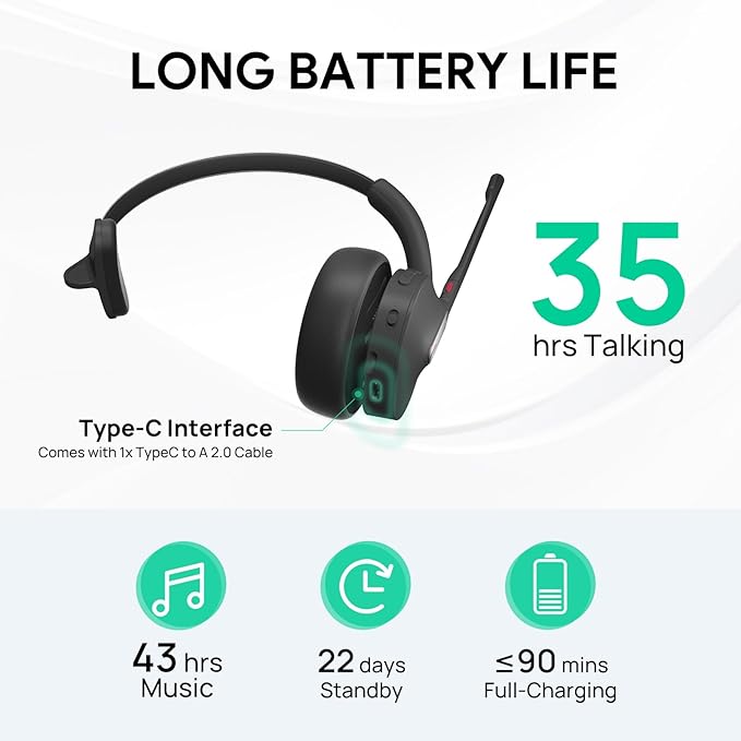 Yealink BH70 Mono Wireless Headset - Image 3