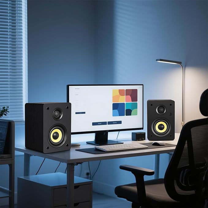 SW206 4” HiFi Bookshelf Speakers - Image 6