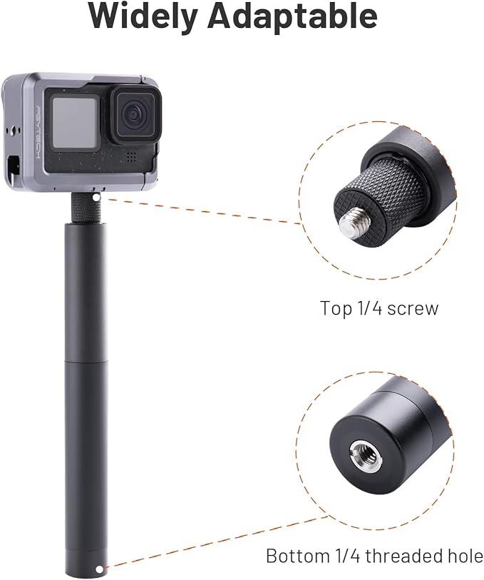 PGYTECH Extendable Selfie Stick Aluminum Long Pole Invisible - Image 4