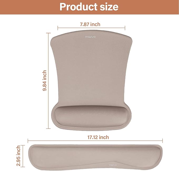 MOSISO Wrist Rest Support for Mouse Pad & Keyboard Set, Ergonomic Mousepad - Image 5