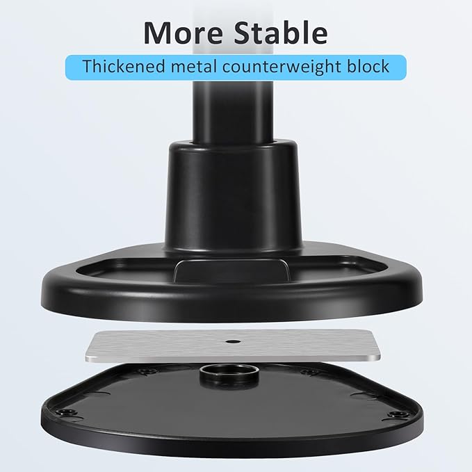 Phone Stand for Desk, Height Adjustable Cell Phone Holder for iPhone, 360 - Image 6
