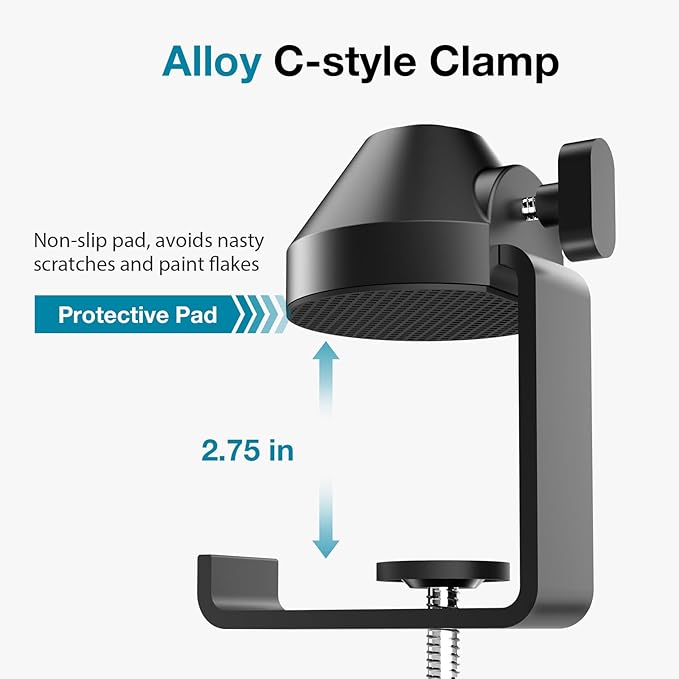 InnoGear Low Profile Mic Arm, 360° Rotatable Microphone Arm Stand Foldable Desk - Image 6