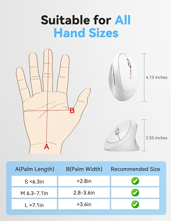 TECKNET Wireless Mouse, 5 Adjustable DPI Levels, 6 Buttons, 4800 DPI Wireless - Image 6