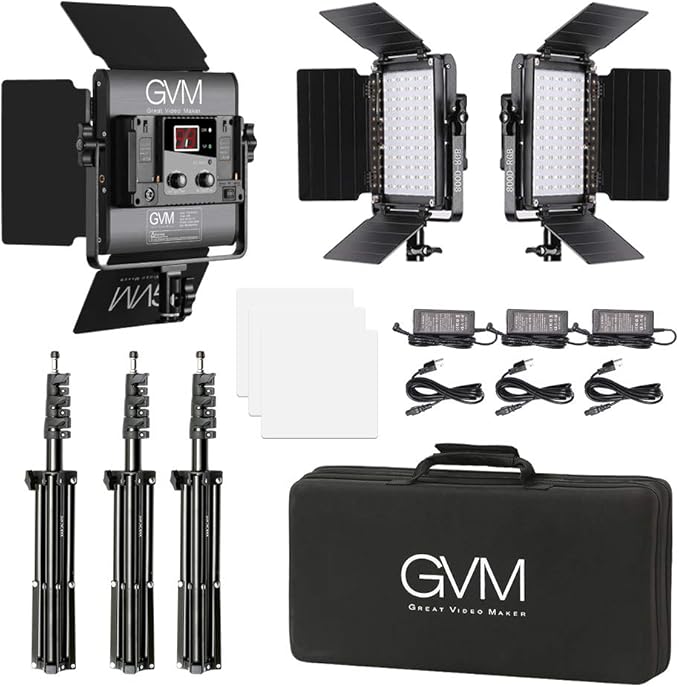 GVM RGB LED Video Lighting Kit, 800D Studio Video Lights - Image 6