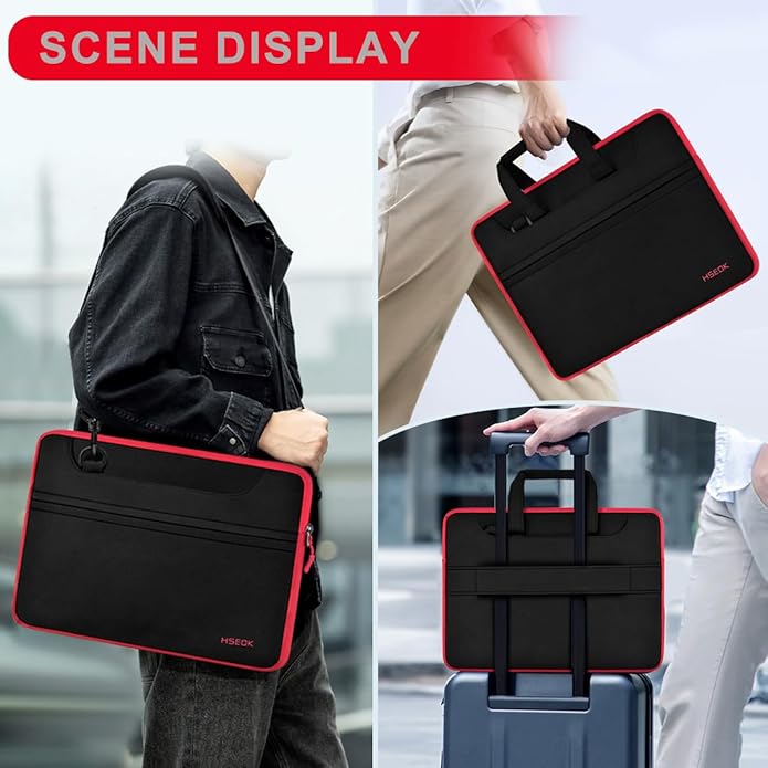 Universal Laptop Shoulder Bag 13-17.3 Inch Shockproof Briefcase - Image 6
